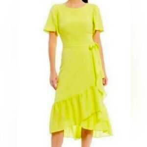 Alex Marie size 10 bright yellow midi dress.  Perfect for spring and summer.